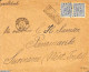 Netherlands 1893 Cover From Amsterdam To Paramaribo, See Its Postmark On The Behind. Seamail, See Postmark. 2 X Prince.. - Storia Postale