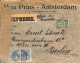 Netherlands 1918 Censored Express Mail Letter From Amsterdam To Berlin, Postal History, Censored Mail - Covers & Documents