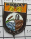 1920 Pin's Pins / Beau Et Rare / SPORTS / CLUB PETANQUE POISAT BLASON ECUSSON ARMOIRIES ROSEAU - Petanca