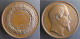 Medaille En Cuivre,  Rodez 1861 Aveyron ,  Napoleon III , Par Caque, Rare Dans Cette état - Altri & Non Classificati