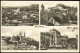 Ansichtskarte Würzburg Mehrbildkarte Mit 4 Ortsansichten 1950 - Wuerzburg