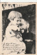 CARTE POSTALE    T 85  L.ABBE PIERRE AVEC UN ENFANT DANS LES  BRAS   ECRITE - Missioni