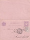Dubbele Briefkaart 4 Apr 1883 's Gravenhage (kleinrond) Naar Russland - Marcophilie