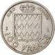 Monnaie, Monaco, Rainier III, 100 Francs, Cent, 1956, TTB, Copper-nickel - 1949-1956 Alte Francs
