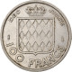 Monnaie, Monaco, Rainier III, 100 Francs, Cent, 1956, TTB, Copper-nickel - 1949-1956 Old Francs