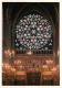75 - Paris - La Sainte Chapelle - Rosace De La Façade Occidentale  Vue Intérieure - Vitraux - Art Religieux - Carte Neuv - Eglises