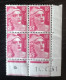 Coin De Feuille  - 4 Timbres Marianne De Gandon 18f - Coin Daté 14. 04.1951 - Neufs