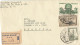 MEXICO SC 46 YT PA 45 +PA 66 +508 LETTRE COVER 1936 VIGNETTE X 2 CINDERELLA  REGISTRADA POUR FRANCE BRETIGNY SUR ORG - Mexique