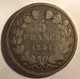 5 Francs Louis-Philippe Tête Laurée 1841 TB - 5 Francs