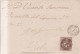 Año 1868 Edifil 98 Isabel II Carta Matasellos Ygualada Barcelona Cristina Casas Curioso Escrito - Covers & Documents