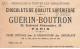 CHROMO #CL30888 CHOCOLAT GUERIN BOUTRON FILLETTE SOIGNANT LAPIN COURBE ROUZET PARIS - Guerin Boutron