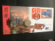 1997 GB 2 Hong Kong Five Dollars Coin Covers Diff. No. See Photos - Storia Postale