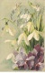 ILLUSTRATEUR #FG37840 KLEIN BOUQUET DE LYS ET VIOLETTES - Klein, Catharina