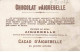 CHROMO #CL30977 CHOCOLAT D AIGUEBELLE PAYSAGE HIVER NEIGE LAC GELE PATINAGE - Aiguebelle