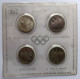 LaZooRo: Germany 4 X 10 Mark 1971 D F G J XX Olimpiade Monaco 1972 PROOF Set Scarce - Silver - Commemorations