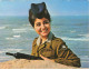 ISRAEL #MK44238 JEUNE MILITAIRE DE L ARMEE DE DEFENSE D ISRAEL GIRL SOLDIER - Israele