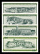 Cuba Set 4 Banknotes 1 5 10 20 Pesos Certificado De Divisa 1985 Serie B Pick FX6-FX9 Sc Unc - Cuba