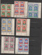 Année 1956-N°337/337F Neufs**MNH : Armoiries Des Villes (7 Valeurs) : En Bloc De 4 - Unused Stamps