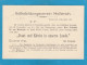 VOLKSBILDUNGSVEREIN HOLLERICH. POSTKARTE AUS LUXEMBURG NACH HOLLERICH,1911. - 1907-24 Wapenschild