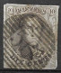 OBP10 Met 4 Randen En Met Balkstempel P56 Harelbeke (zie Scans) - 1858-1862 Medallones (9/12)