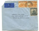 Congo Léopoldville-Kalina Oblit. Keach 8B1 Sur C.O.B. 240 (paire) + 244A Sur Lettre Vers Chicago Le 03/08/1947 - Storia Postale