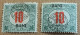 Magyar Kir Posta / Surcharge Regatul Romaniei Bani 10 Filler (4 Timbres Neufs) - Unused Stamps