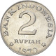 Monnaie, Indonésie, 2 Rupiah, 1970, TTB+, Aluminium, KM:21 - Indonesien