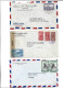 COSTA RICA - POSTAL HISTORY LOT 6 COVERS - AIRMAIL CENSORED - Costa Rica