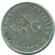 1/10 GULDEN 1960 NETHERLANDS ANTILLES SILVER Colonial Coin #NL12267.3.U.A - Netherlands Antilles