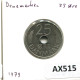 25 ORE 1979 DANEMARK DENMARK Münze Margrethe II #AX515.D.A - Denmark
