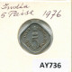 5 PAISE 1976 INDE INDIA Pièce #AY736.F.A - India