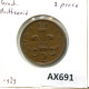 2 PENCE 1989 UK GREAT BRITAIN Coin #AX691.U.A - 2 Pence & 2 New Pence
