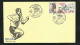 Lettre Illusttrée " Le Débordement " Aviron Bayonnais Les 9&10/04/1988 N°2183 Et 2236 Rugby +  Cachets Illustrés  B/TB - Rugby