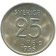 25 ORE 1956 SCHWEDEN SWEDEN SILBER Münze #AC507.2.D.A - Svezia