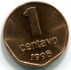 1 CENTAVO 1998 ARGENTINIEN ARGENTINA Münze UNC #W10952.D.A - Argentine
