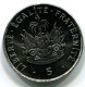 5 CENTIMES 1997 HAITI UNC Münze #W10818.D.A - Haïti