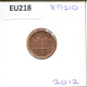 1 EURO CENT 2012 ITALIA ITALY Moneda #EU218.E.A - Italie