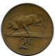 2 CENTS 1967 SOUTH AFRICA Coin #AX166.U.A - South Africa