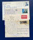 BELGIE BELGIQUE, 4 POSTALES CIRCULADAS A EUROPA - Other & Unclassified