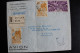 1947 POSTE AERIENNE CAD ABIDJAN CÔTE D'IVOIRE DU 08/01/1947 POUR PARIS Y&T NO YT-FR WA-PA4 ET WA14 X2  Reco NO 60 TB** - Cartas & Documentos