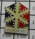 610d Pin's Pins / Beau Et Rare / VILLES / COURCHEVEL STATION DE SPORTS D'HIVER FLOCON DE NEIGE Par PRODIMPORT - Cities