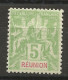 REUNION N° 46 NEUF** LUXE SANS CHARNIERE / Hingeless / MNH - Unused Stamps