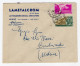 1952 Repubblica STORIA POSTALE Busta Affr. 25+50 Cat. +25 - 1946-60: Poststempel