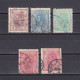 ROMANIA 1893, Sc# 119-124, Part Set, Wmk, King Carol I, Used - Used Stamps
