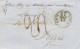 MTM102 - 1860 TRANSATLANTIC LETTER USA TO FRANCE Steamer CITY OF WASHINGTON - UNPAID 3 RATE - Marcophilie