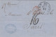 MTM103 - 1861 TRANSATLANTIC LETTER USA TO FRANCE Steamer BREMEN UNPAID 2 RATE - Marcophilie