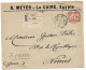 (C04) - REGISTRED COVER WITH 2P. STAMP CAIRO / R => FRANCE 1910 - 1866-1914 Khedivate Of Egypt
