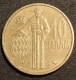 MONACO - 10 CENTIMES 1962 - Rainier III - KM 142 - 1960-2001 Neue Francs