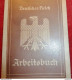 Arbeitsbuch Livret Soldat Allemand 1939/1945 German WW2 Équipement Soldat - 1939-45