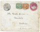 (C04) - UPRATED 5 M. STATIONERY WITH 2M. + 3M. STAMPS PORT SAID => DENMARK 1896 - 1866-1914 Khédivat D'Égypte